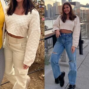 Rachel Comey Crop Sweater Cream